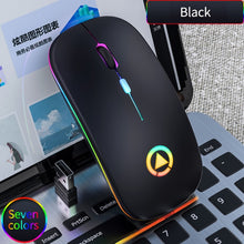 Load image into Gallery viewer, Ultra-thin LED Colorful Lights Rechargeable Mouse