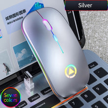 Load image into Gallery viewer, Ultra-thin LED Colorful Lights Rechargeable Mouse