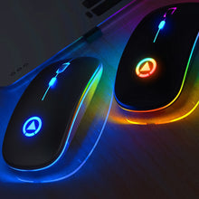 Load image into Gallery viewer, Ultra-thin LED Colorful Lights Rechargeable Mouse
