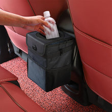 Load image into Gallery viewer, Car Trash Can with Lid and Storage Pockets
