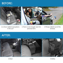 Load image into Gallery viewer, Car Trash Can with Lid and Storage Pockets