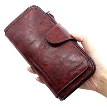 Load image into Gallery viewer, Three fold PU leather Purses