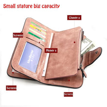 Load image into Gallery viewer, Three fold PU leather Purses