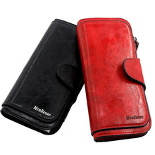 Load image into Gallery viewer, Three fold PU leather Purses