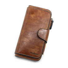 Load image into Gallery viewer, Three fold PU leather Purses