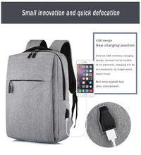 Load image into Gallery viewer, Business Backpack Laptop Bag 14 Inch With USB Charging Port