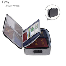 Load image into Gallery viewer, Multifunction Document Storage Bag With Lock