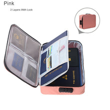 Load image into Gallery viewer, Multifunction Document Storage Bag With Lock
