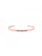 Load image into Gallery viewer, FAITH HOPE LOVE C-type Bracelet