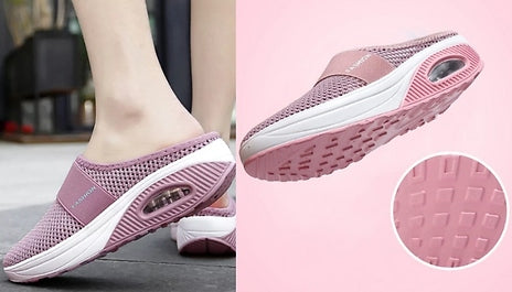 Mesh Platform Slippers