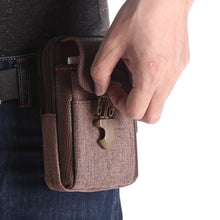 Load image into Gallery viewer, Men&#39;s Three-layer Vertical Business Waist Bag
