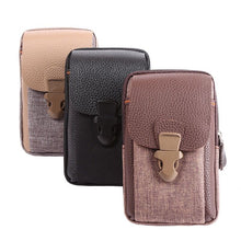 Load image into Gallery viewer, Men&#39;s Three-layer Vertical Business Waist Bag
