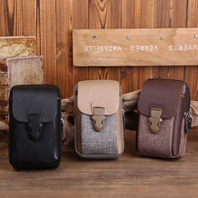 Load image into Gallery viewer, Men&#39;s Three-layer Vertical Business Waist Bag
