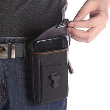 Load image into Gallery viewer, Men&#39;s Three-layer Vertical Business Waist Bag
