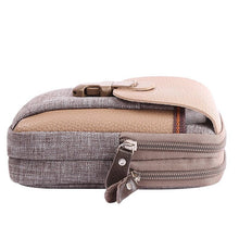 Load image into Gallery viewer, Men&#39;s Three-layer Vertical Business Waist Bag
