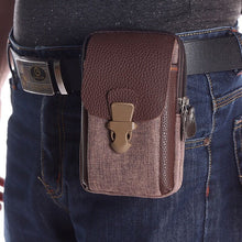 Load image into Gallery viewer, Men&#39;s Three-layer Vertical Business Waist Bag
