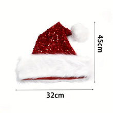 Load image into Gallery viewer, 2 Pack Christmas Decoration Atmosphere Double Layer Sequin Hat
