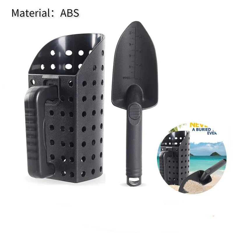 Metal Detector Sand Scoop Shovel Set Stainless Steel Beach Digging Filter Tool