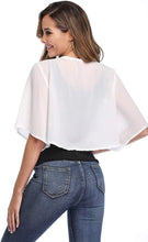 Load image into Gallery viewer, Women&#39;s Seven-point Sleeve See-through Cardigan Chiffon Cardigan Cape
