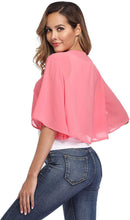 Load image into Gallery viewer, Women&#39;s Seven-point Sleeve See-through Cardigan Chiffon Cardigan Cape
