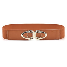 Load image into Gallery viewer, PU Leather Elastic Wide Belt for Women
