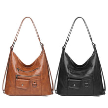 Load image into Gallery viewer, Soft PU Leather Women Handbags Shoulder Bag 3 in 1 Backpack

