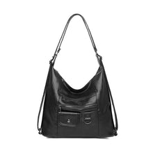 Load image into Gallery viewer, Soft PU Leather Women Handbags Shoulder Bag 3 in 1 Backpack

