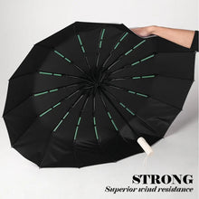 Load image into Gallery viewer, 16K Double Bones Large Windproof Compact Automatic Umbrellas
