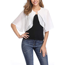 Load image into Gallery viewer, Women&#39;s Seven-point Sleeve See-through Cardigan Chiffon Cardigan Cape
