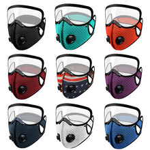 Load image into Gallery viewer, 5 Pack Cycling Protective Dust Filter Face Masks (removable protective lens)
