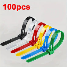 Load image into Gallery viewer, 100pcs Reusable Nylon Cable Ties
