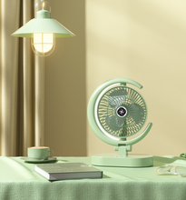 Load image into Gallery viewer, Portable USB Charging Desktop Fan With Light
