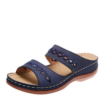 Load image into Gallery viewer, Women Wide Flip Flops Beach Wedge Sandals
