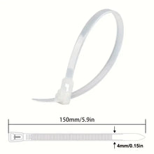 Load image into Gallery viewer, 100pcs Reusable Nylon Cable Ties
