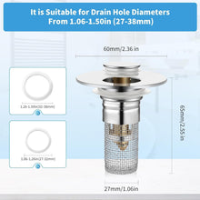 Load image into Gallery viewer, 2 Pack Bathroom Sink Stopper
