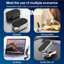 Load image into Gallery viewer, 1PC Alloy Foldable Magnetic Car Phone Mount
