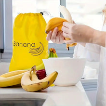 Load image into Gallery viewer, 2pc Reusable Banana Storage Bag with Drawstrings
