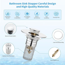Load image into Gallery viewer, 2 Pack Bathroom Sink Stopper
