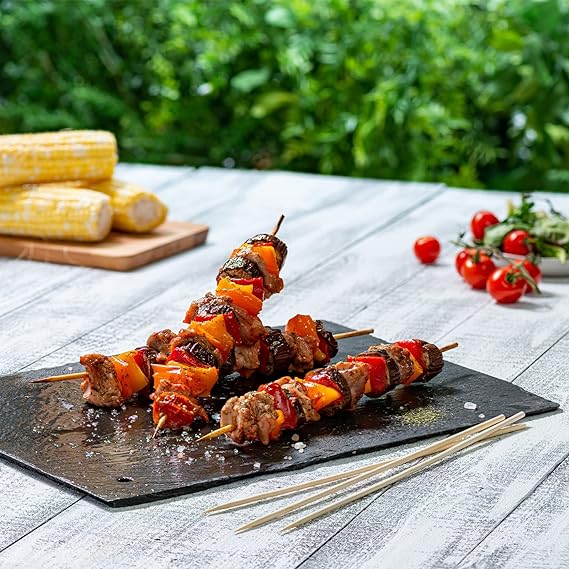 Bamboo Wooden Skewers For Shish Kabob, Grilling, Fruits