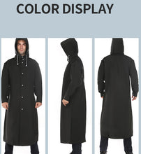 Load image into Gallery viewer, EVA Men Hooded Long Raincoat Rain Poncho
