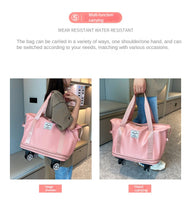 Load image into Gallery viewer, Expandable Foldable Luggage Bags For Travel With Removable Wheels
