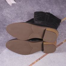 Load image into Gallery viewer, Women&#39;s Side Zipper Silver Pointed Retro Boots
