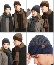 Load image into Gallery viewer, 3 Pieces Winter Warm Knit Set Comfortable Winter Knit Set
