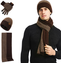 Load image into Gallery viewer, 3 Pieces Winter Warm Knit Set Comfortable Winter Knit Set
