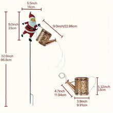 Load image into Gallery viewer, Santa Watering Can Garden Light - Perfect for Christmas
