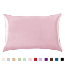 Load image into Gallery viewer, Imitation silk solid color ice Silk Pillowcase
