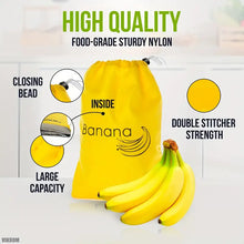 Load image into Gallery viewer, 2pc Reusable Banana Storage Bag with Drawstrings
