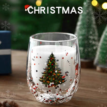 Load image into Gallery viewer, Creative Christmas Tree Heat-Resistant Double Wall Glass Cup
