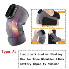 Load image into Gallery viewer, Electric Heating Therapy Knee Vibration Massager
