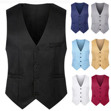 Load image into Gallery viewer, Men&#39;s Suit Vest Slim Fit Waist Solid Tank Top
